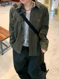 Patch Work Shirt Jacket