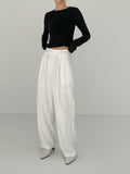 Lau High Waist Wide Slacks