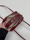 Section Glossy Half Shoulder Bag