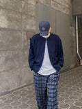 Two-way Mix Knit Zip-up
