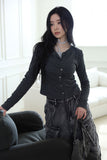 Pulli ribbed shirring tee