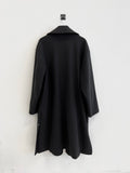 Formal One Button Maxi Wool Coat