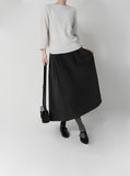 Plum Round Whole Garment Knit