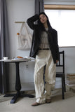 Wavy bohemian denim