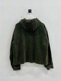 Borden Corduroy Hooded Short Coat