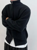 Cashlike full knit zip-up