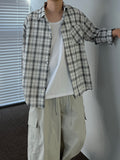 Linen Check Texture Shirt