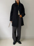 Reverse Cutting Warmer Mock Collar T-Shirt