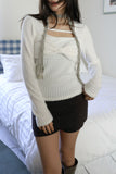 Cotton Candy Ribbon Fur Knit
