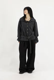 Over classic belted cardigan