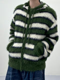 Terrier Angora Wing Hood Zip-Up