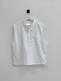 Coil collar open vest