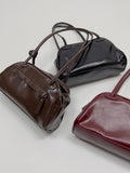 Section Glossy Half Shoulder Bag
