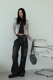 Line washed denim