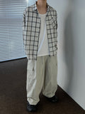 Linen Check Texture Shirt