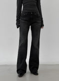 Warren Drawing Washed Black Denim