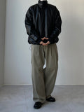 Winter High-Neck Leather Padding