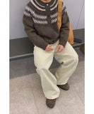 [ 1+1 ] Basic Wide Cotton Pants