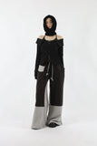 Picky color matching fleece pants