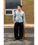 Twill Side Tuck Pants