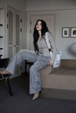 Washed Pocket Denim Pants