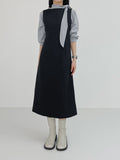 Two-Way Boatneck Sleeveless Long One Piece