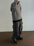 Two-way High-neck Zip-up Knit