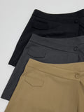 Brushed Tours Unbalanced Mini Skirt