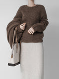 [Premium] Helen Alpaca Knit & Cardigan Set