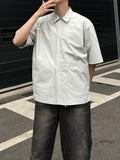 Hidden Pocket Half Shirt