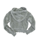 Baron Knit Button Fur Hooded Cardigan