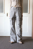 Washed Pocket Denim Pants