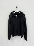 S/S Net Two-Way Hooded Zip-Up
