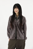 Ruffle overfit cardigan