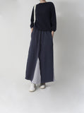 Plum Round Whole Garment Knit