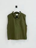 Coil collar open vest