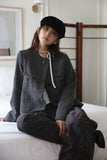 Bling tweed thin jacket