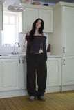 Pony angora off-shoulder knit