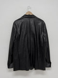 Nude Loose Fit Single Leather Jacket