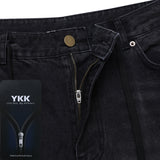 Oil Washed Dark Black Denim