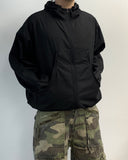 Wave Zipper Hood Windbreaker