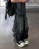 Summer Wide Cool Banding Cargo Denim
