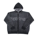 Lopian Knit Hood Zip-Up