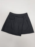 Brushed Tours Unbalanced Mini Skirt