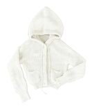 Baron Knit Button Fur Hooded Cardigan