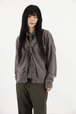 Ruffle overfit cardigan