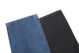 Bin Damage Layered Wide Denim