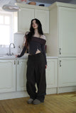 Pony angora off-shoulder knit