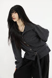 Over classic belted cardigan