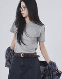 Comfortable charm round-neck T-shirt